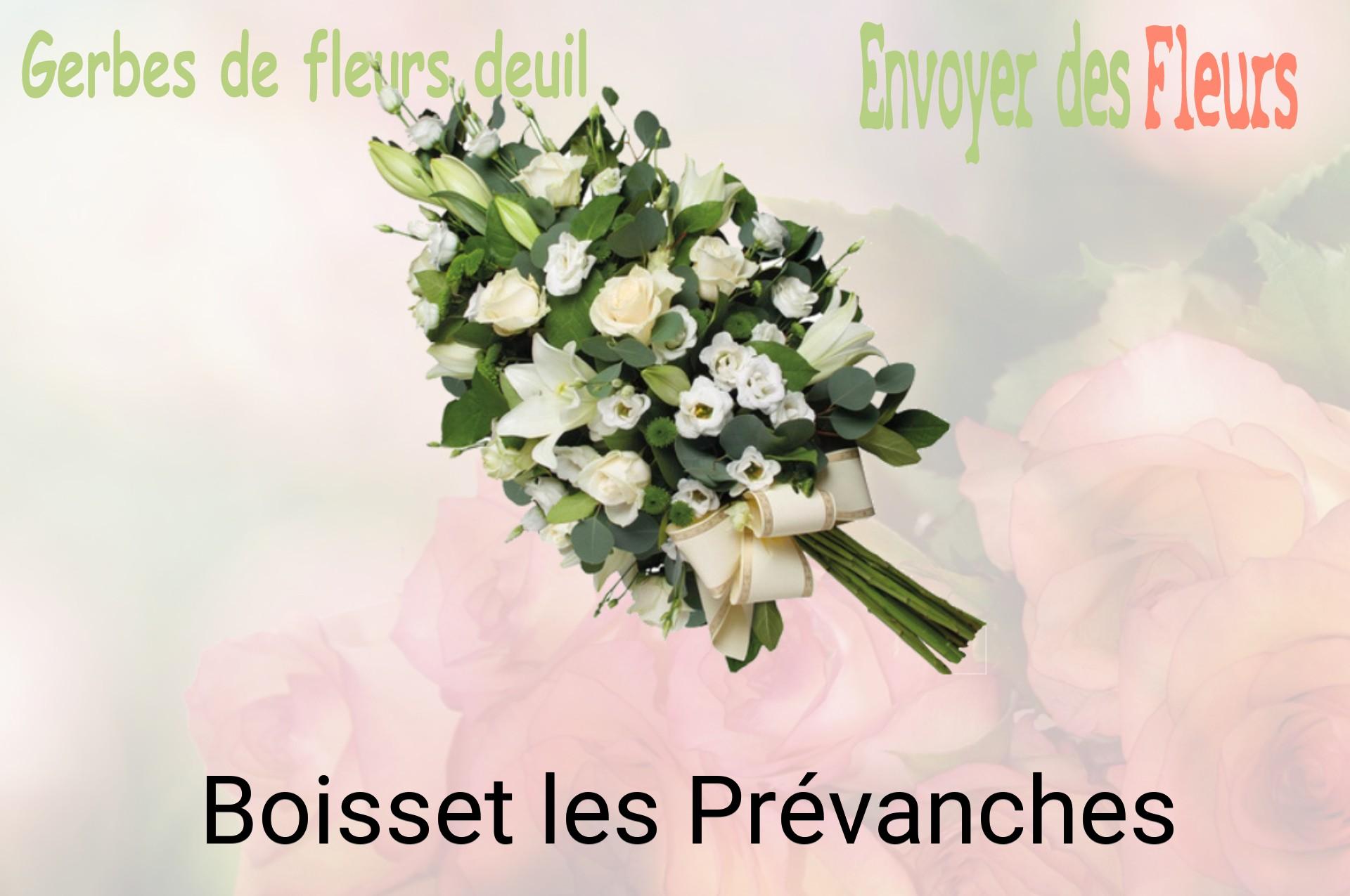 Gerbe de fleurs de deuil livrée à Boisset-les-Prévanches